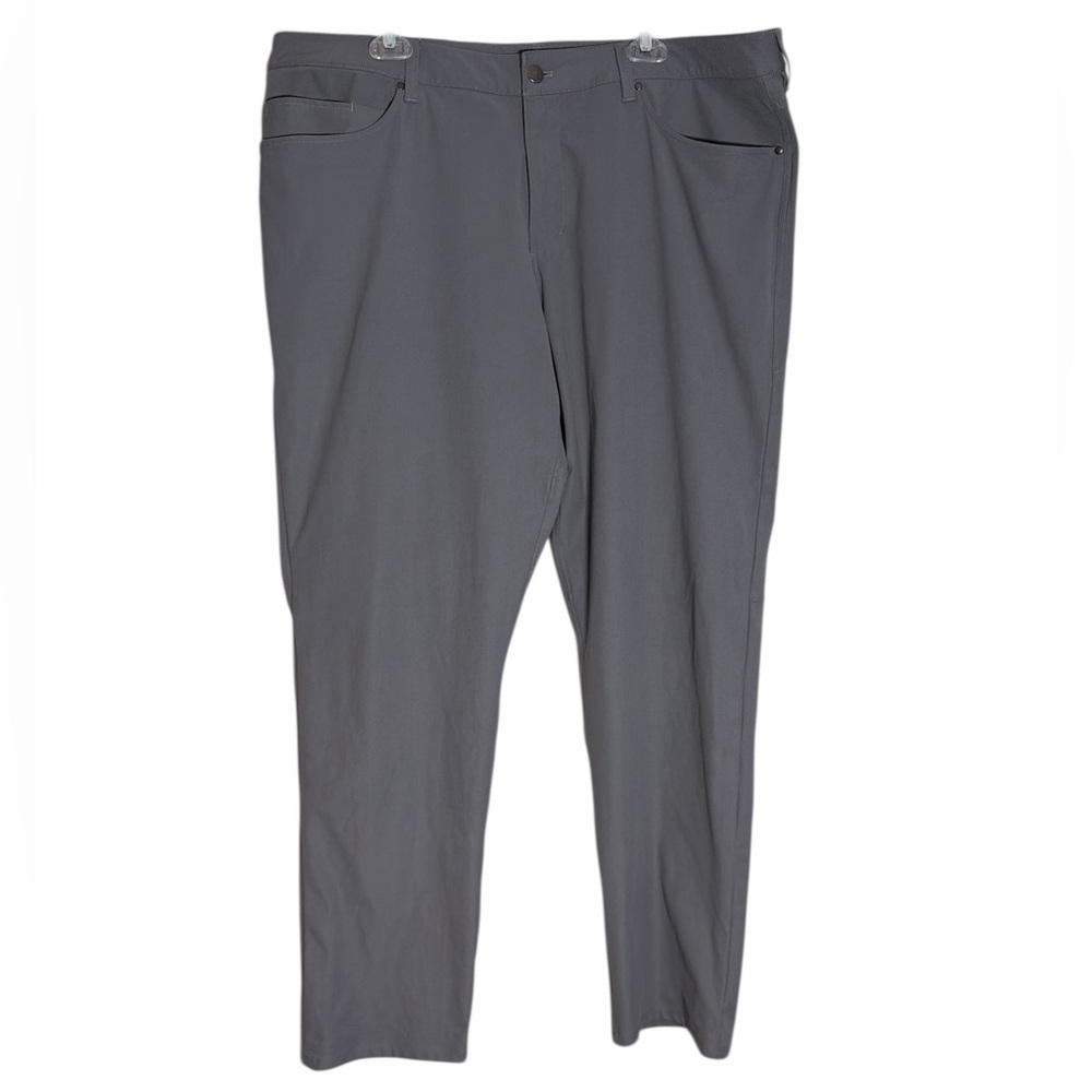 Lululemon Men’s ABC‎ Pant Classic Warpstreme Asphalt Grey Size 42 x 34 - Picture 2 of 6